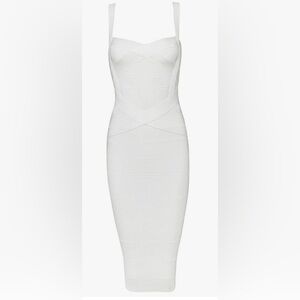 White Bandage Midi Dress